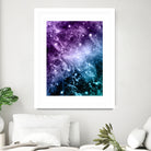 Purple Teal Galaxy Nebula Dream #4 #decor #art by Anita & Bella Jantz on GIANT ART - fuchsia photo illustration