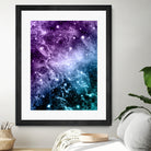 Purple Teal Galaxy Nebula Dream #4 #decor #art by Anita & Bella Jantz on GIANT ART - fuchsia photo illustration