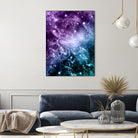 Purple Teal Galaxy Nebula Dream #4 #decor #art by Anita & Bella Jantz on GIANT ART - fuchsia photo illustration