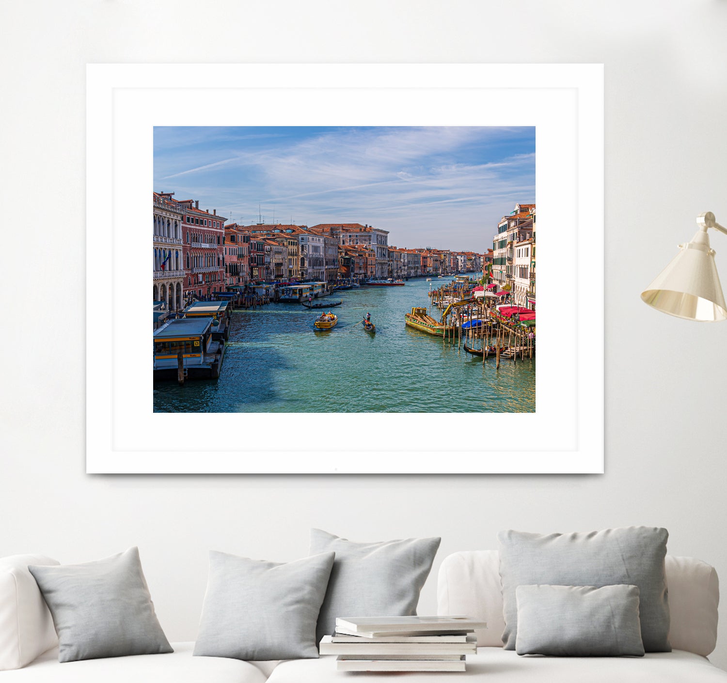 Rialto Station in Grand Canal by Darryl Brooks on GIANT ART - blue photo illustration