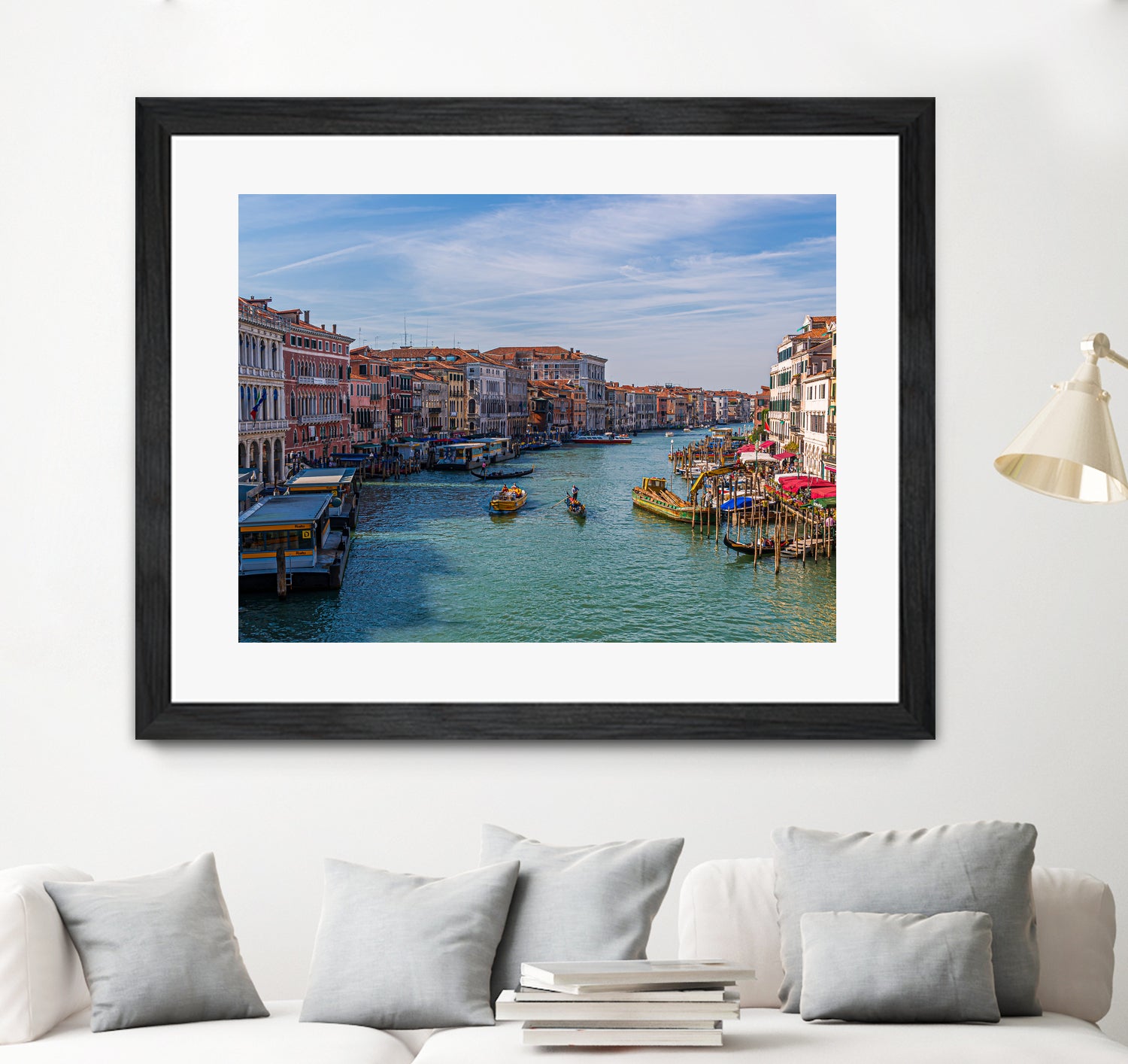 Rialto Station in Grand Canal by Darryl Brooks on GIANT ART - blue photo illustration