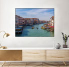 Rialto Station in Grand Canal by Darryl Brooks on GIANT ART - blue photo illustration