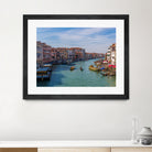 Rialto Station in Grand Canal by Darryl Brooks on GIANT ART - blue photo illustration