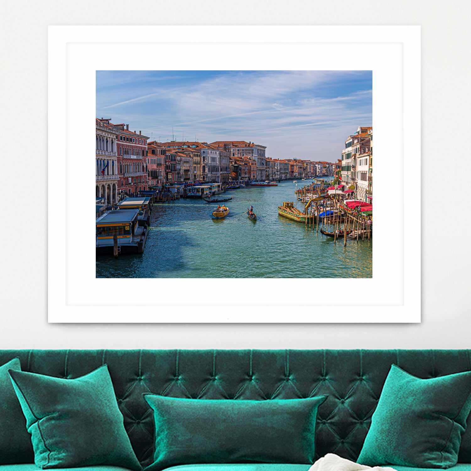 Rialto Station in Grand Canal by Darryl Brooks on GIANT ART - blue photo illustration