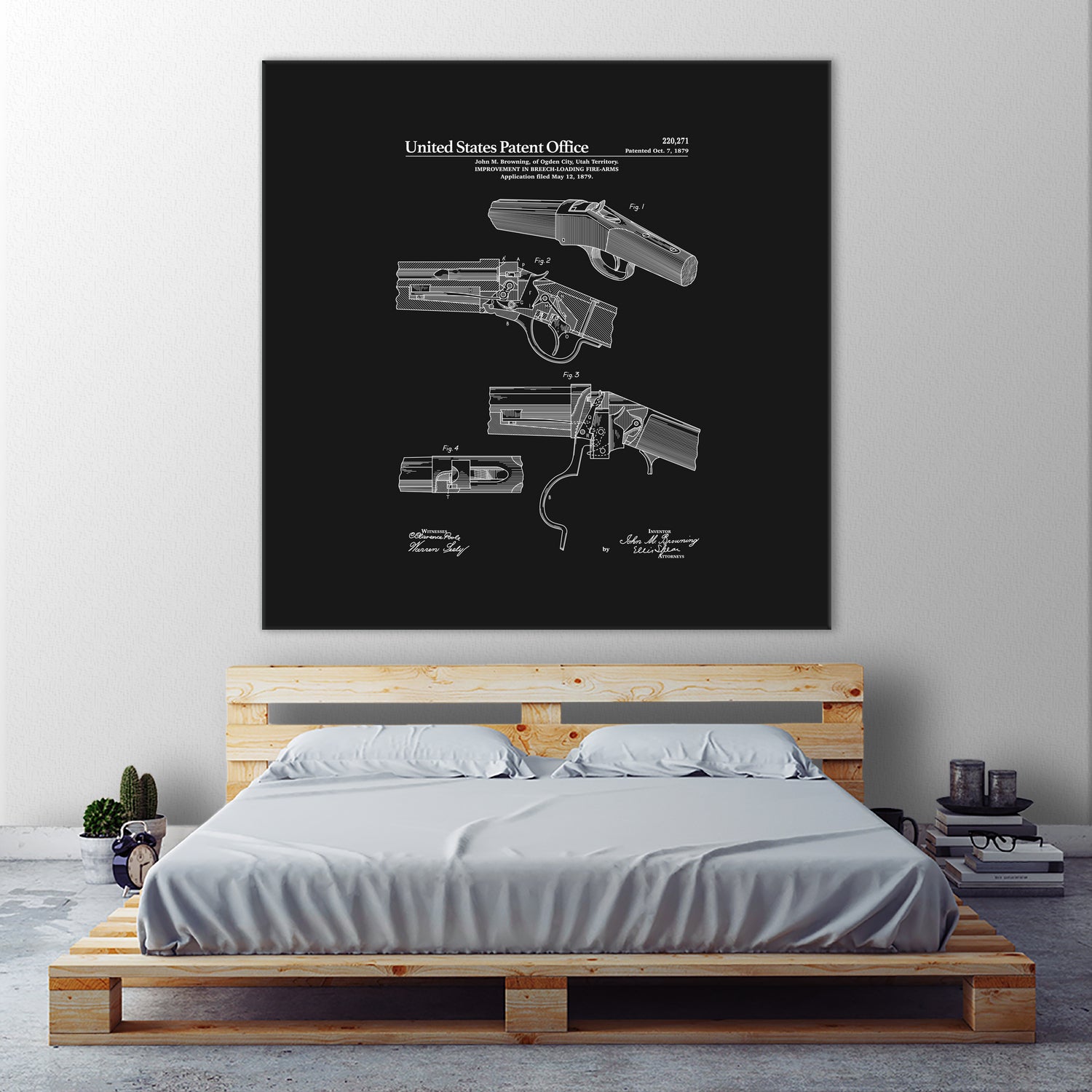 Breech Loading Rifle Patent - Black by Finlay McNevin on GIANT ART - black typography