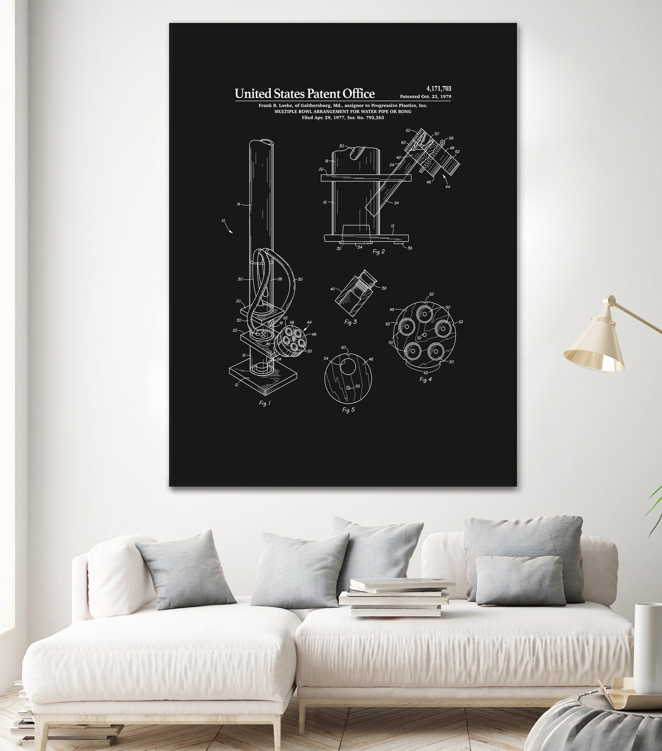 Bong Patent - Black by Finlay McNevin on GIANT ART - black typography