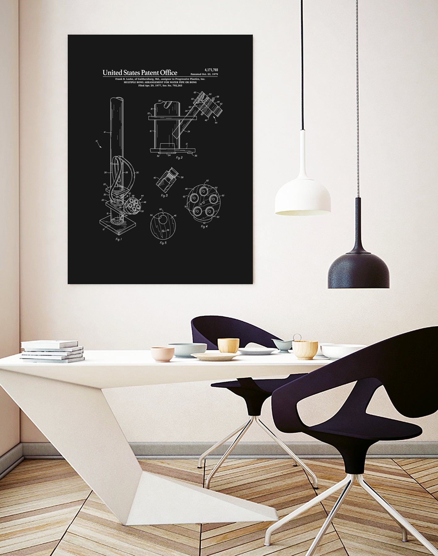 Bong Patent - Black by Finlay McNevin on GIANT ART - black typography