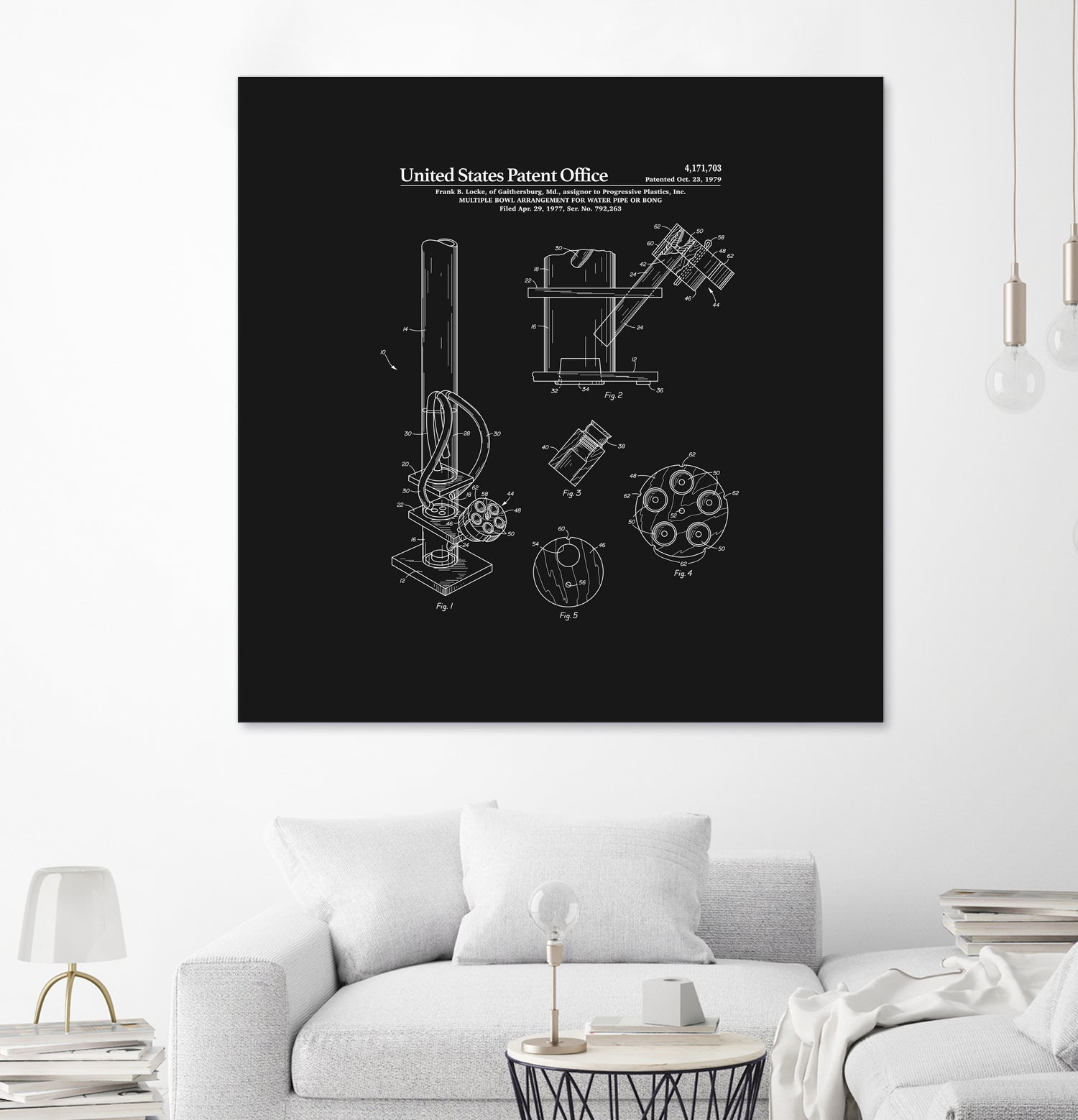 Bong Patent - Black by Finlay McNevin on GIANT ART - black typography