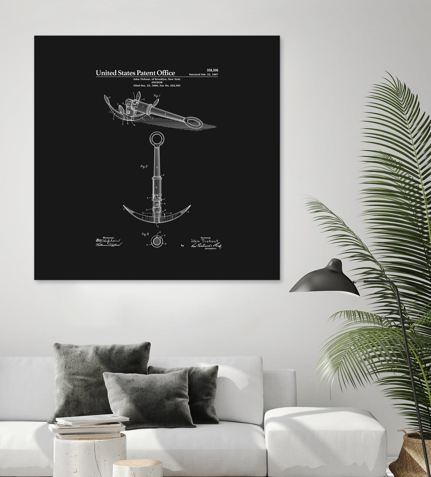 Anchor Patent - Black by Finlay McNevin on GIANT ART - black typography