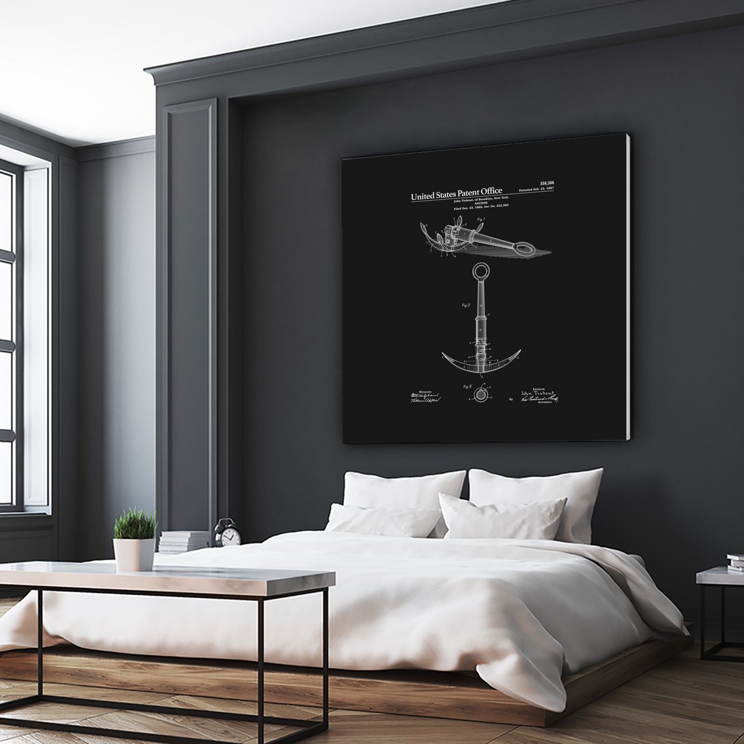 Anchor Patent - Black by Finlay McNevin on GIANT ART - black typography