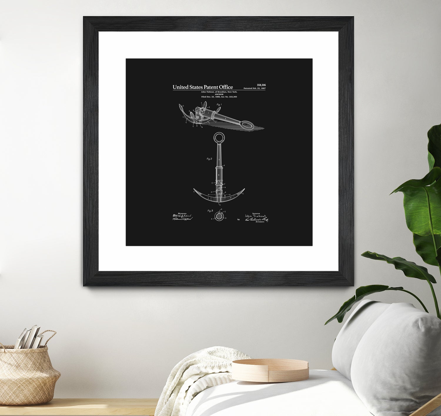 Anchor Patent - Black by Finlay McNevin on GIANT ART - black typography