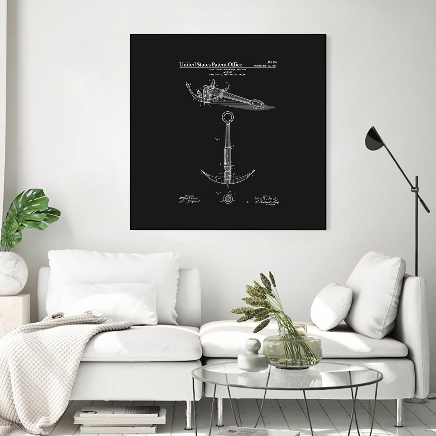 Anchor Patent - Black by Finlay McNevin on GIANT ART - black typography