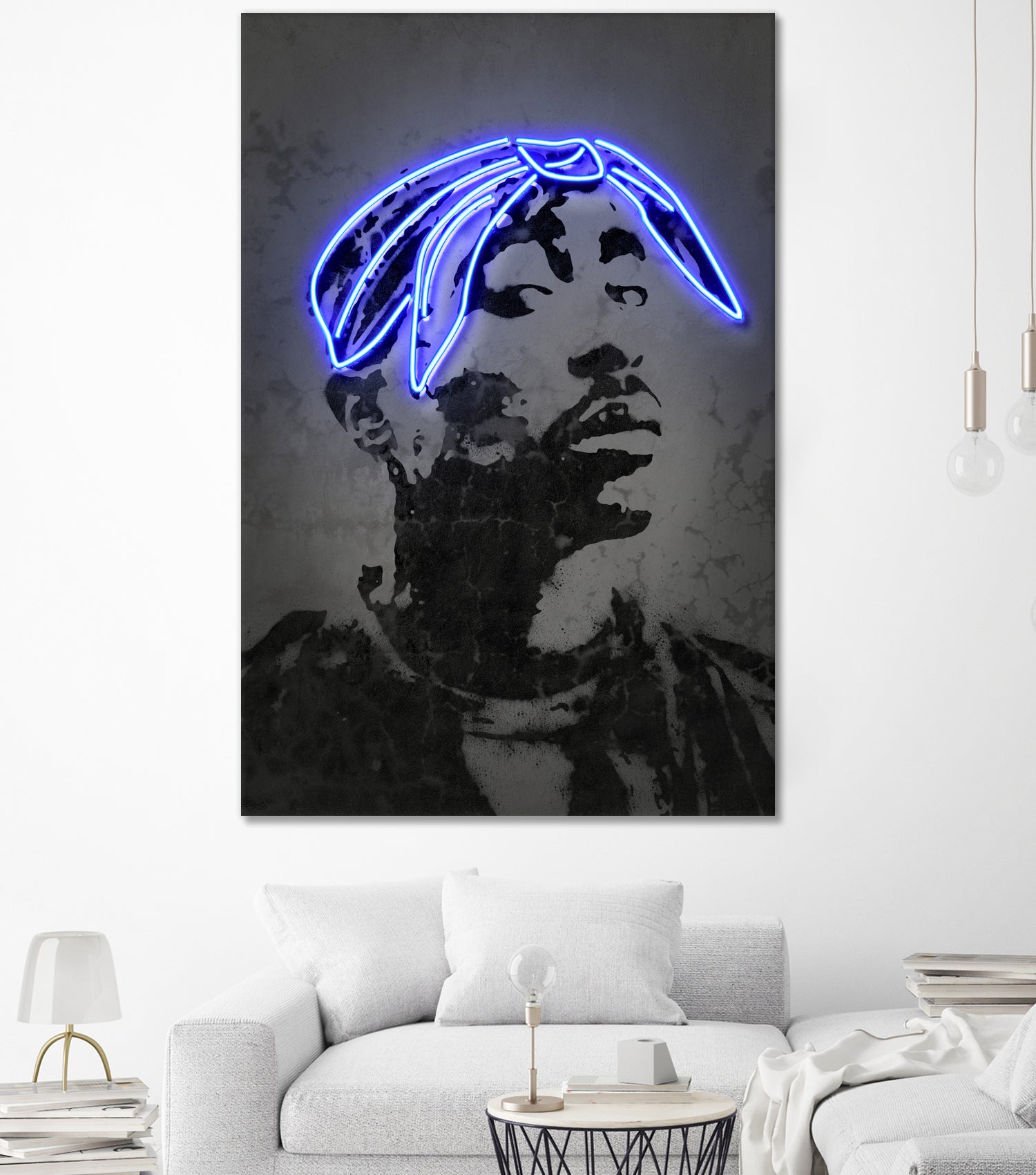 2Pac by Octavian Mihai Mielu on GIANT ART - gray photo manipulation