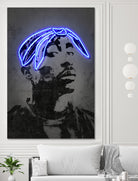 2Pac by Octavian Mihai Mielu on GIANT ART - gray photo manipulation