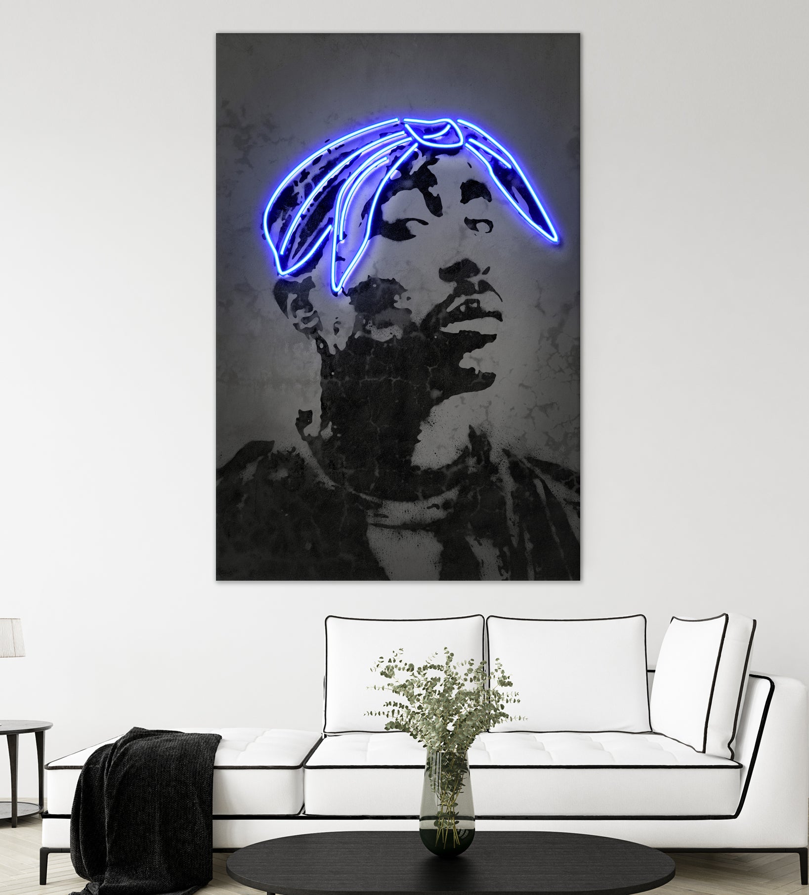 2Pac by Octavian Mihai Mielu on GIANT ART - gray photo manipulation