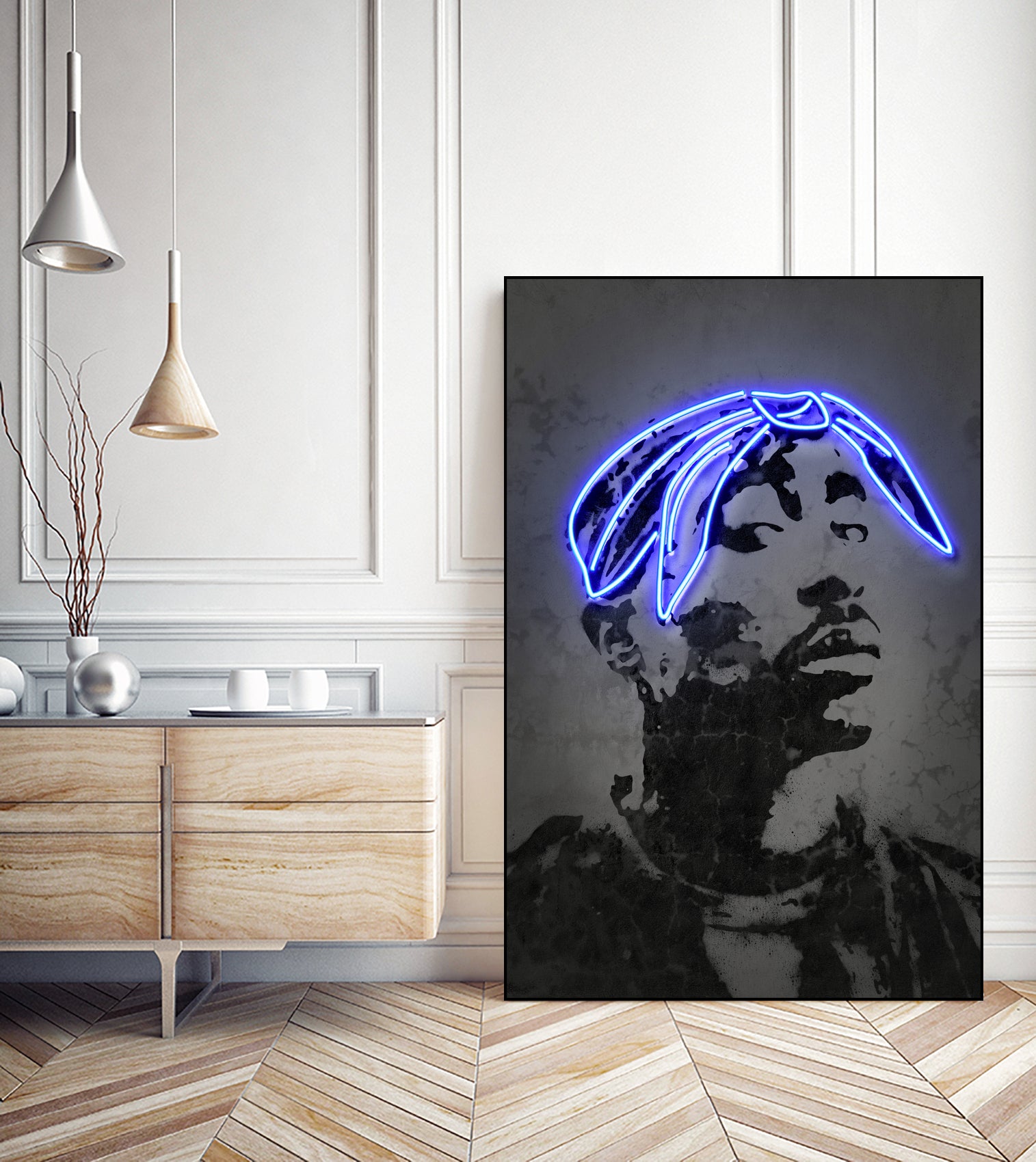 2Pac by Octavian Mihai Mielu on GIANT ART - gray photo manipulation