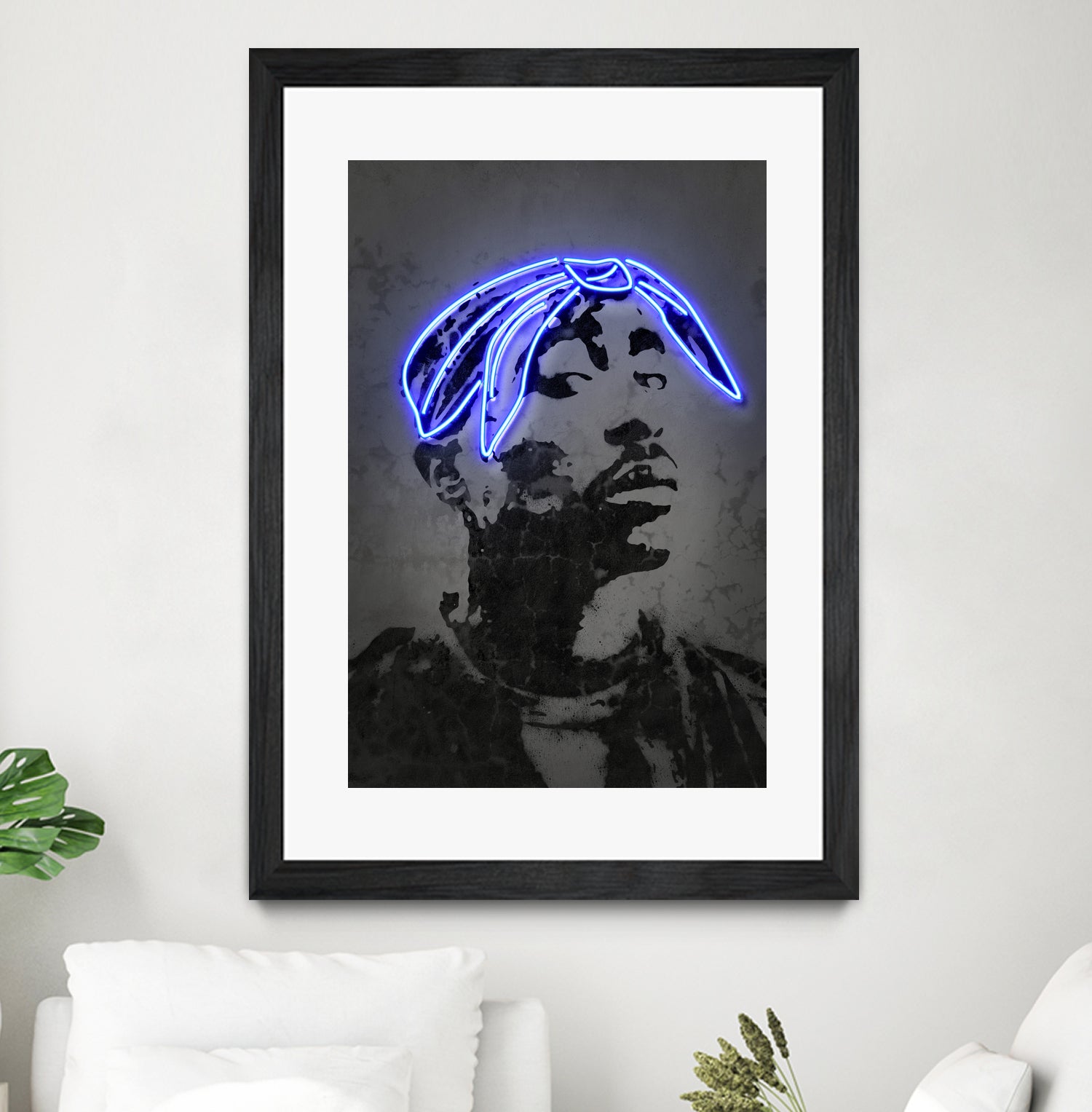 2Pac by Octavian Mihai Mielu on GIANT ART - gray photo manipulation