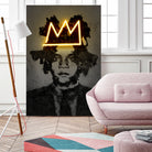 Basquiat by Octavian Mihai Mielu on GIANT ART - yellow photo manipulation