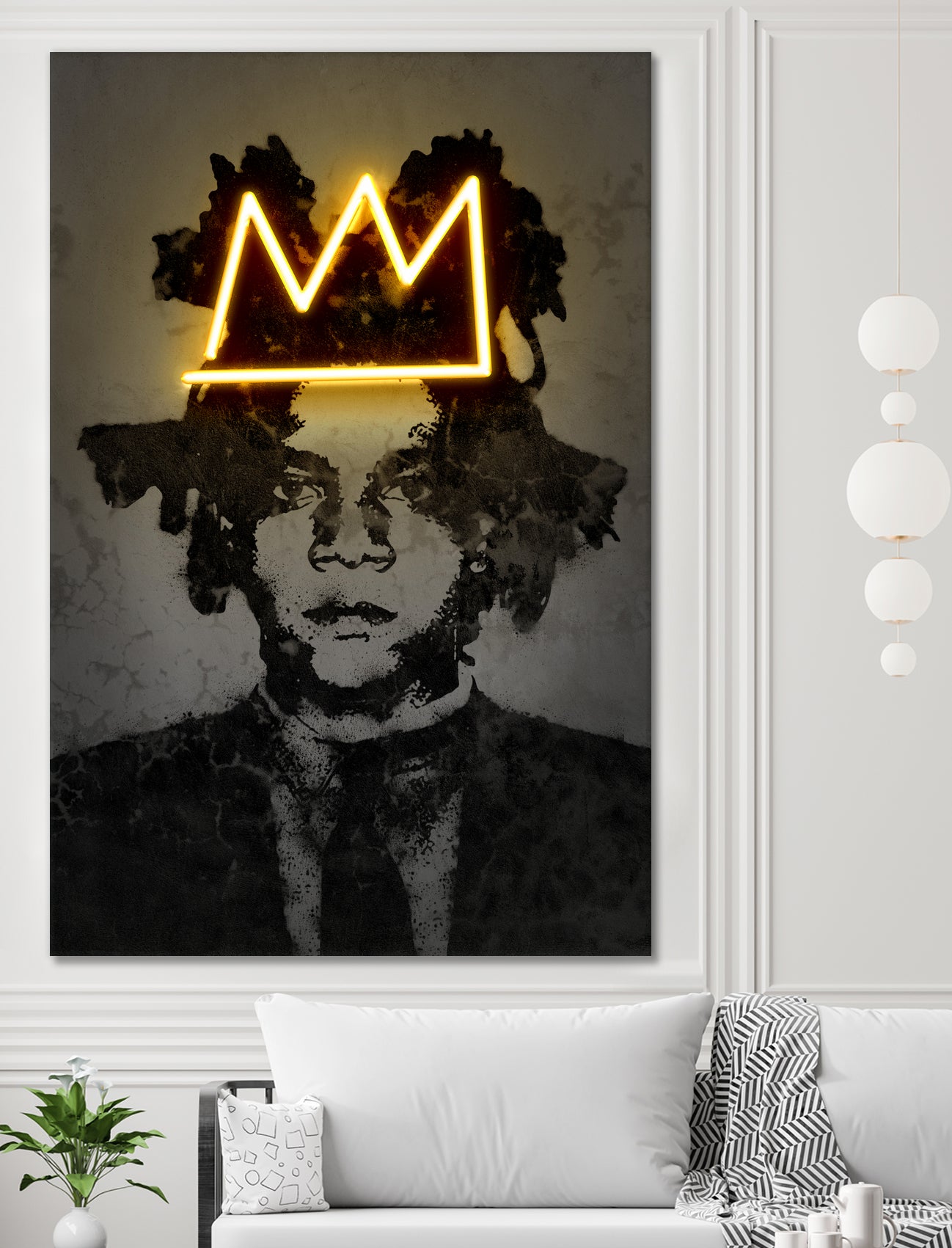 Basquiat by Octavian Mihai Mielu on GIANT ART - yellow photo manipulation