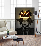 Basquiat by Octavian Mihai Mielu on GIANT ART - yellow photo manipulation