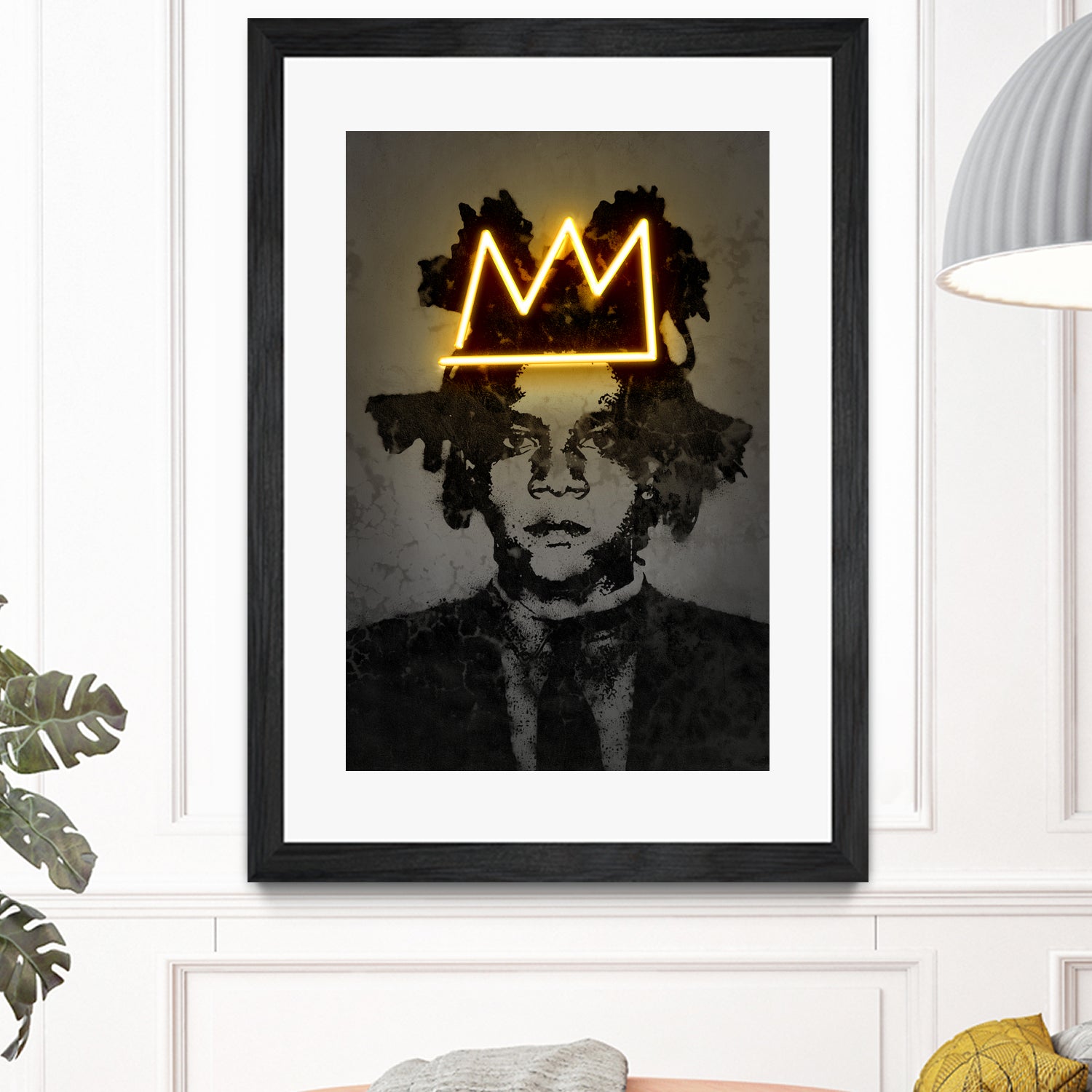 Basquiat by Octavian Mihai Mielu on GIANT ART - yellow photo manipulation