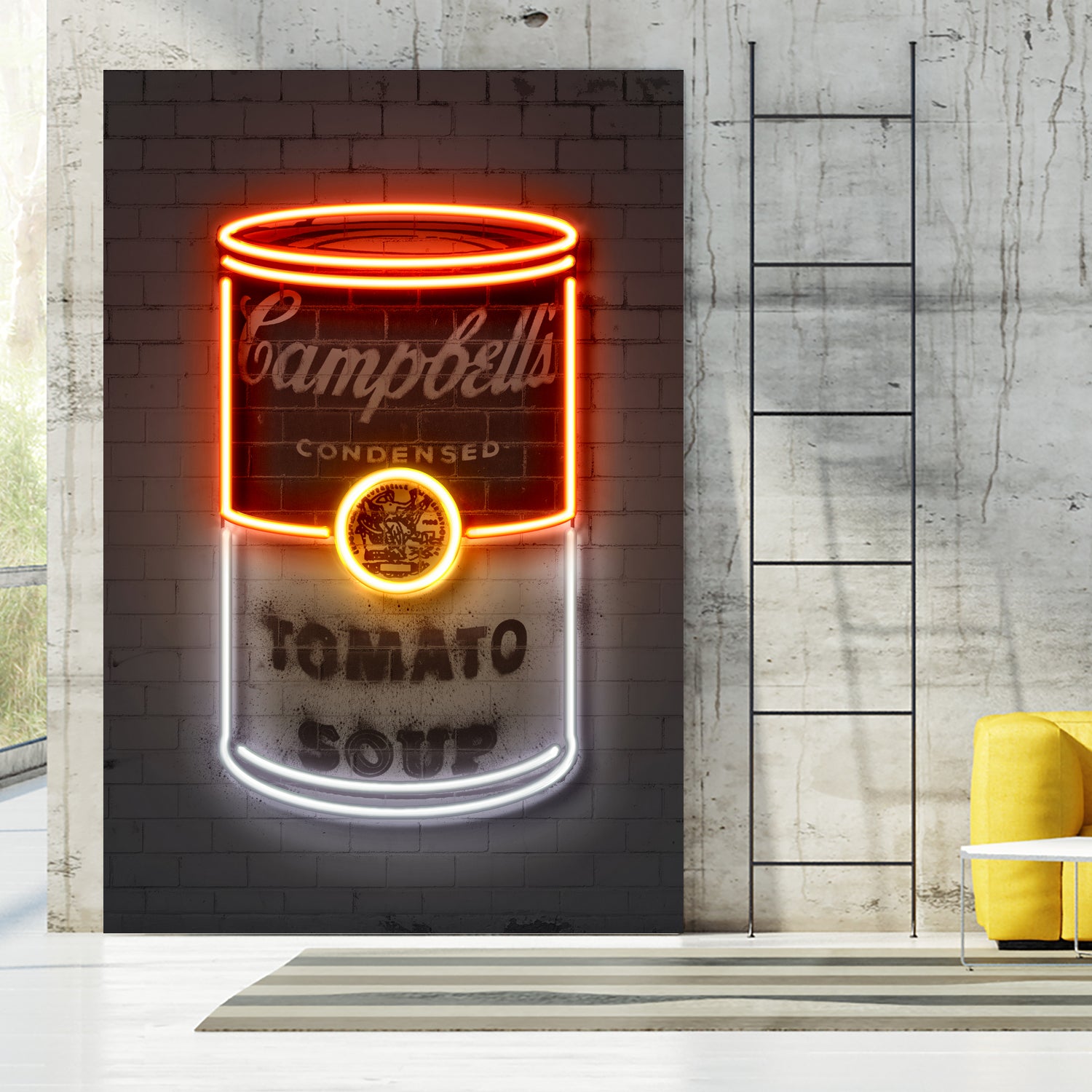 Soup Can by Octavian Mihai Mielu on GIANT ART - red photo manipulation