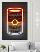 Soup Can by Octavian Mihai Mielu on GIANT ART - red photo manipulation