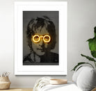 John Lennon by Octavian Mihai Mielu on GIANT ART - yellow photo manipulation