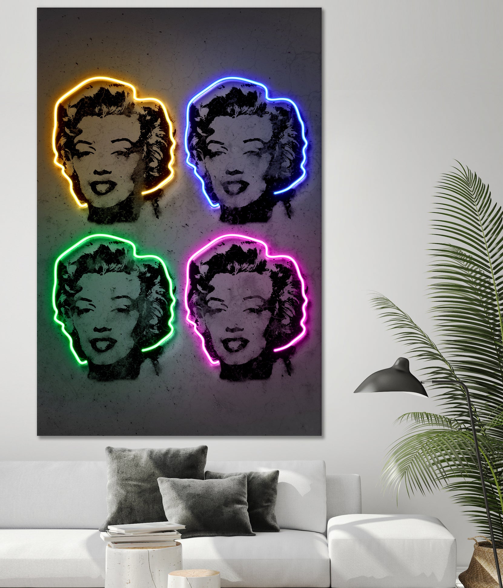 Marilyn Pop by Octavian Mihai Mielu on GIANT ART - gray photo manipulation