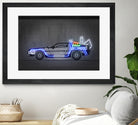 DeLorean by Octavian Mihai Mielu on GIANT ART - blue photo manipulation