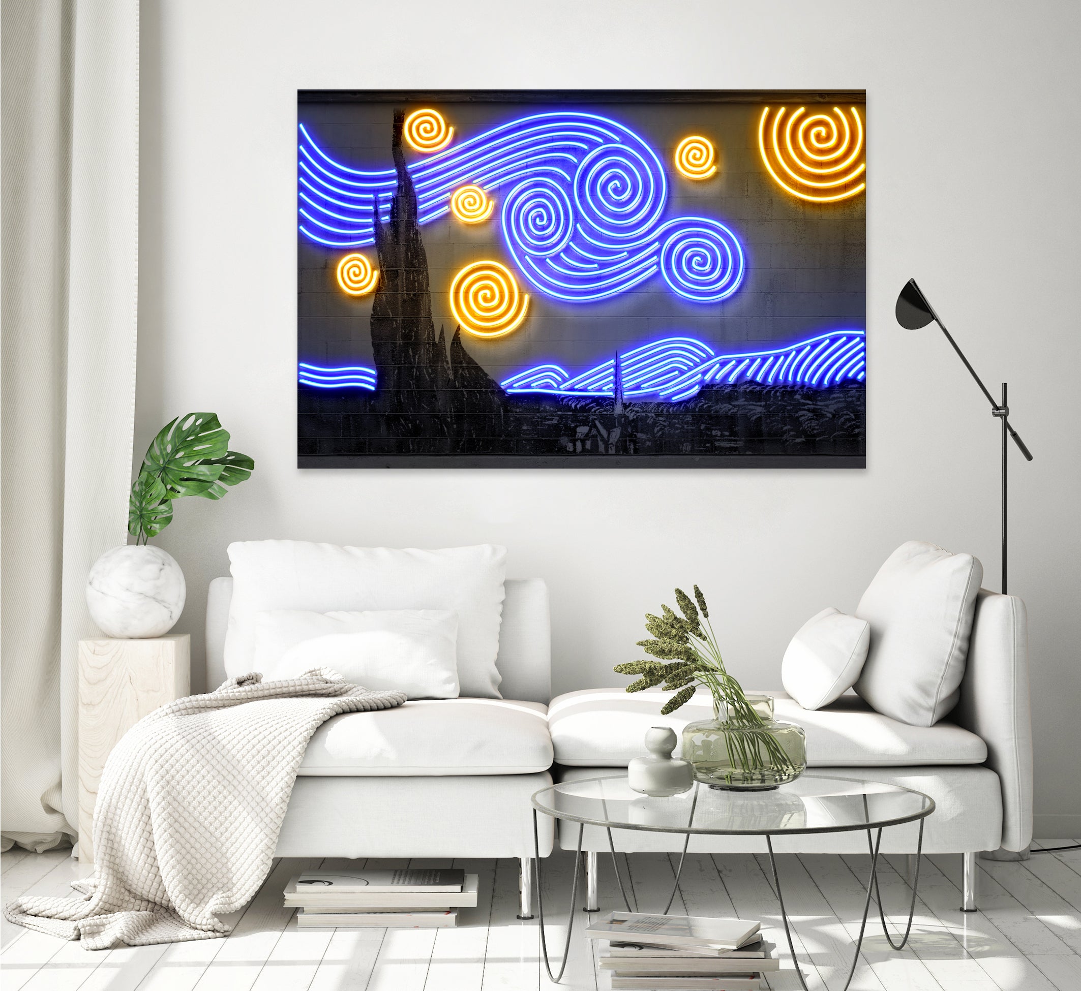 Starry Night by Octavian Mihai Mielu on GIANT ART - blue photo manipulation