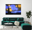 Starry Night by Octavian Mihai Mielu on GIANT ART - blue photo manipulation
