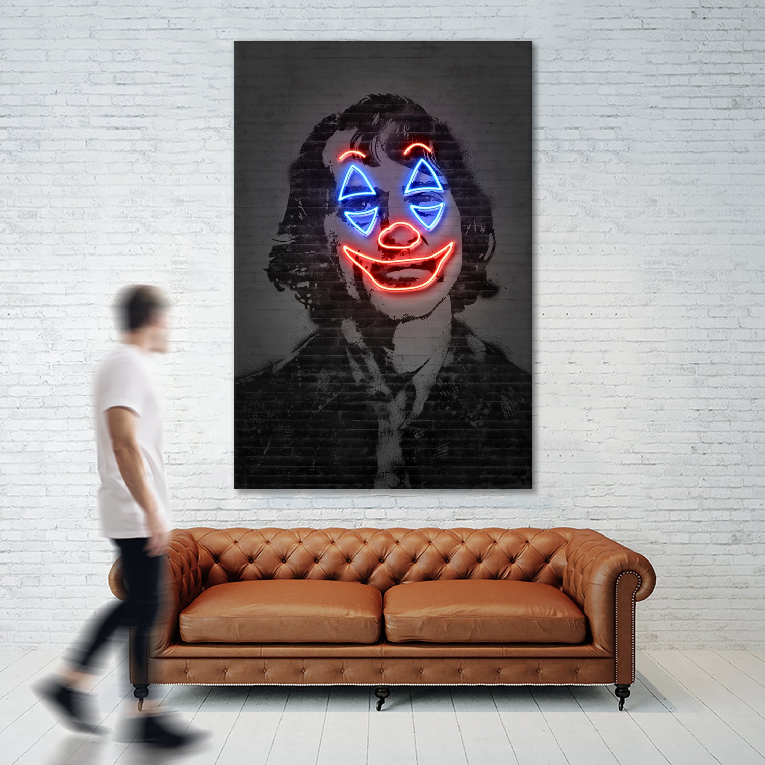 Joker by Octavian Mihai Mielu on GIANT ART - gray photo manipulation