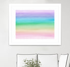 Pastel Unicorn Rainbow Watercolor Dream #1 #painting by Anita & Bella Jantz on GIANT ART - fuchsia digital painting