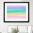 Pastel Unicorn Rainbow Watercolor Dream #1 #painting by Anita & Bella Jantz on GIANT ART - fuchsia digital painting