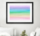 Pastel Unicorn Rainbow Watercolor Dream #1 #painting by Anita & Bella Jantz on GIANT ART - fuchsia digital painting