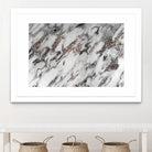 Classic White Marble Silver Glitter Glam #1 (Faux Glitter) by Anita & Bella Jantz on GIANT ART - white photo manipulation