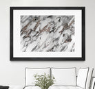 Classic White Marble Silver Glitter Glam #1 (Faux Glitter) by Anita & Bella Jantz on GIANT ART - white photo manipulation