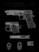 Colt 1911 Handgun Patent by Finlay McNevin on GIANT ART - gray typography