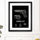 Colt 1911 Handgun Patent by Finlay McNevin on GIANT ART - gray typography