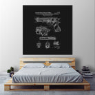 Colt 1911 Handgun Patent - Black by Finlay McNevin on GIANT ART - black typography