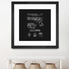 Colt 1911 Handgun Patent - Black by Finlay McNevin on GIANT ART - black typography