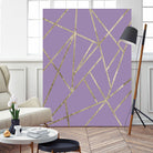 Classic Lavender Gold Geo #1 #geometric #decor #art by Anita & Bella Jantz on GIANT ART - fuchsia digital drawing