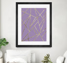 Classic Lavender Gold Geo #1 #geometric #decor #art by Anita & Bella Jantz on GIANT ART - fuchsia digital drawing