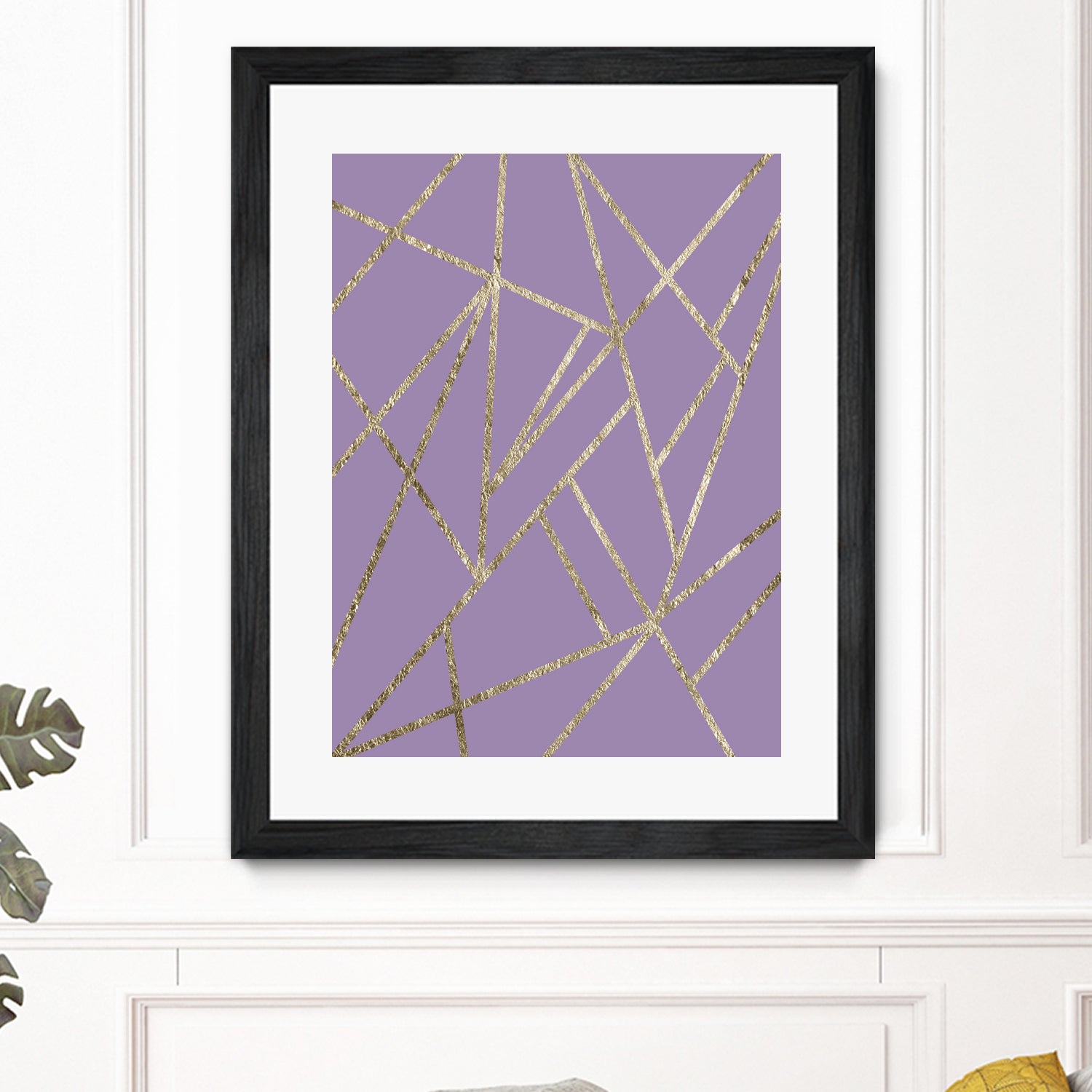 Classic Lavender Gold Geo #1 #geometric #decor #art by Anita & Bella Jantz on GIANT ART - fuchsia digital drawing