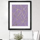 Classic Lavender Gold Geo #1 #geometric #decor #art by Anita & Bella Jantz on GIANT ART - fuchsia digital drawing