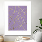 Classic Lavender Gold Geo #1 #geometric #decor #art by Anita & Bella Jantz on GIANT ART - fuchsia digital drawing