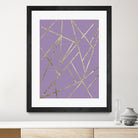 Classic Lavender Gold Geo #1 #geometric #decor #art by Anita & Bella Jantz on GIANT ART - fuchsia digital drawing