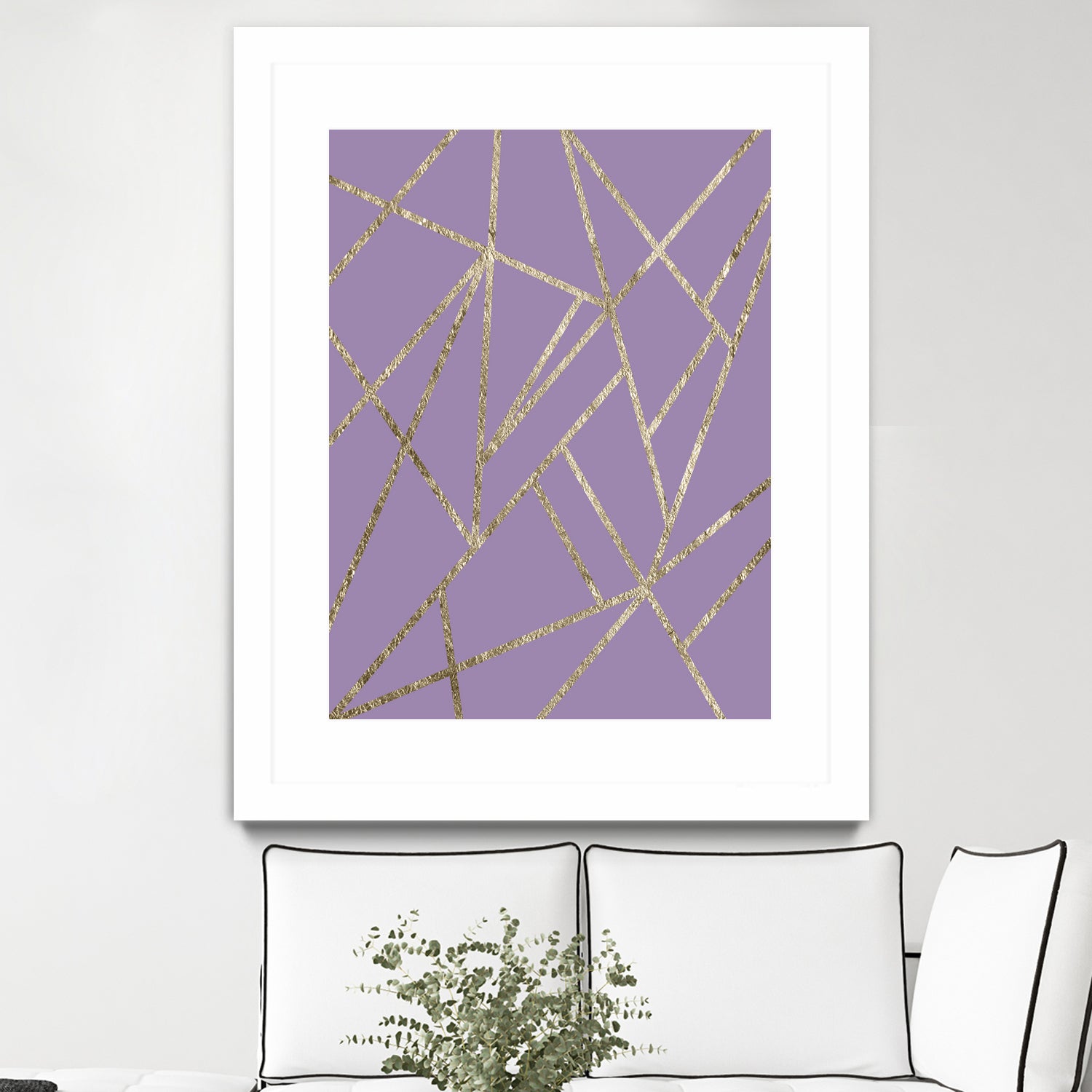 Classic Lavender Gold Geo #1 #geometric #decor #art by Anita & Bella Jantz on GIANT ART - fuchsia digital drawing