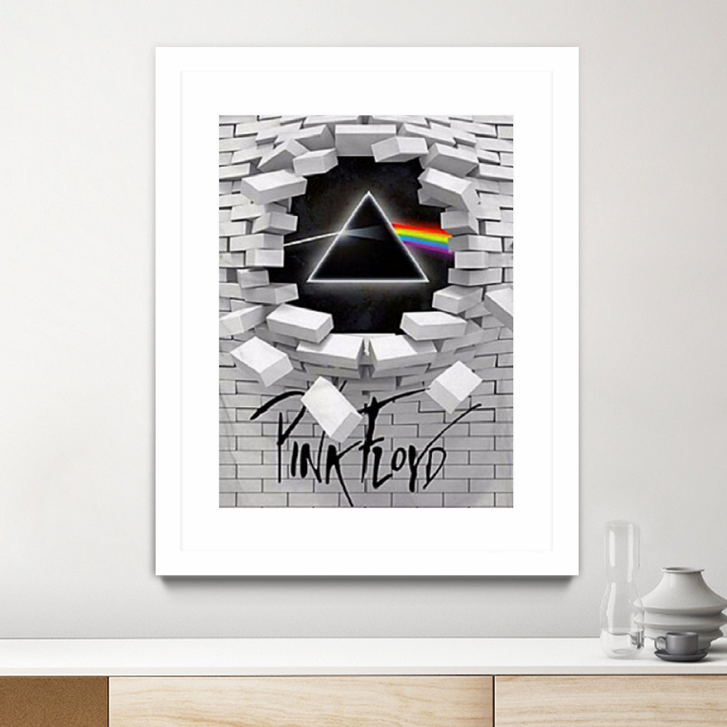 Pink Floyd 3D by elaine harrald on GIANT ART - white 3d art